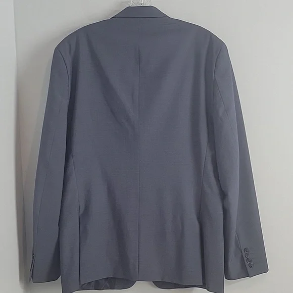 BAR III Slim fit Wool Blend Sport Coat Suit Jacket Men's 44L in blue